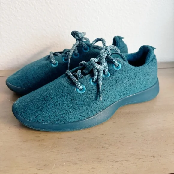 Allbirds teal women’s wool runners size 7 - Picture 1 of 6